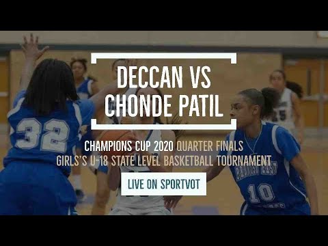 QF 2nd half Deccan Vs Chonde Patil Women's| NJ Basketball Academy Champions Cup 2020 - LIVE