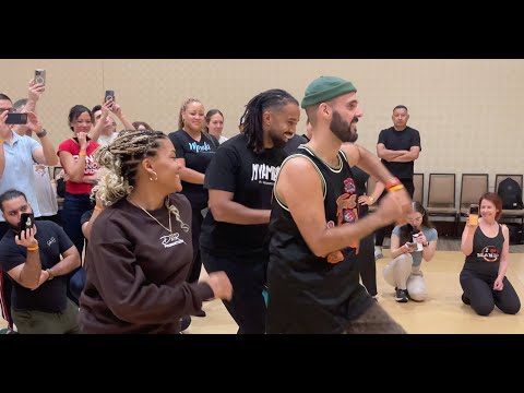 CALDAC 2025 Samuel Funflow - Solo Salsa on2 Dance Demo with Raul & Delia