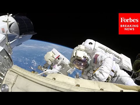 NASA Astronauts Walking in Space Insignia Logo Comfort Colors Crop Top video review thumbnail