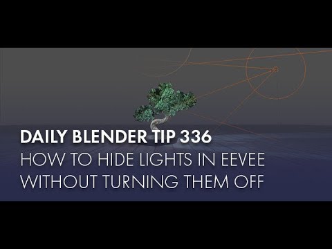 Daily Blender Tip 336 - How to turn off lights widgets in Eevee (Blender 2.8)
