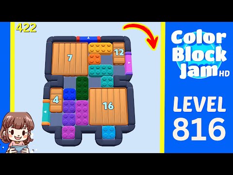 Color Block Jam Level 422 (816) Solution Walkthrough
