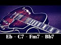 Eb Major Jazz Backing Track | Medium Swing 1-6-2-5