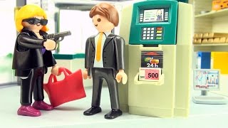 Playmobil Bank with safe and ATM machine 5177 - Thief bank robbery Playmobil toys