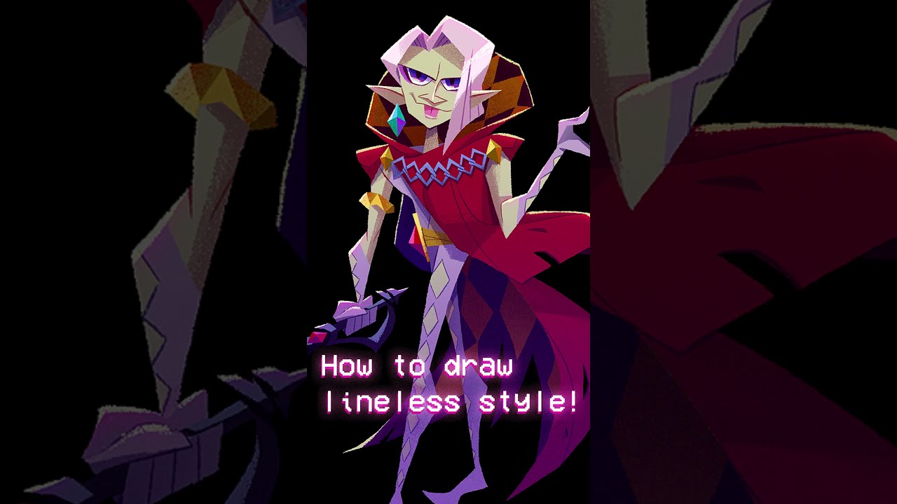 How to get that No Lines Art Style #shorts