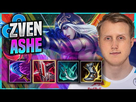 ZVEN IS A MONSTER WITH ASHE! - C9 Zven Plays Ashe ADC vs Caitlyn! | Patch 11.17