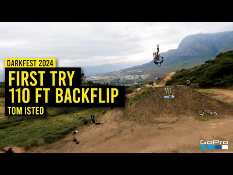 GoPro: 1st Try 110 ft Backflip with Tom Isted | Darkfest 2024