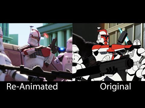 Clone Wars 2003 Re-Animated Side by Side
