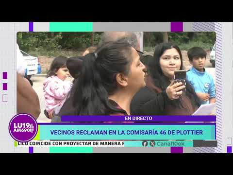 Nena atropellada en Plottier: vecinos reclaman en la Comisaria 46