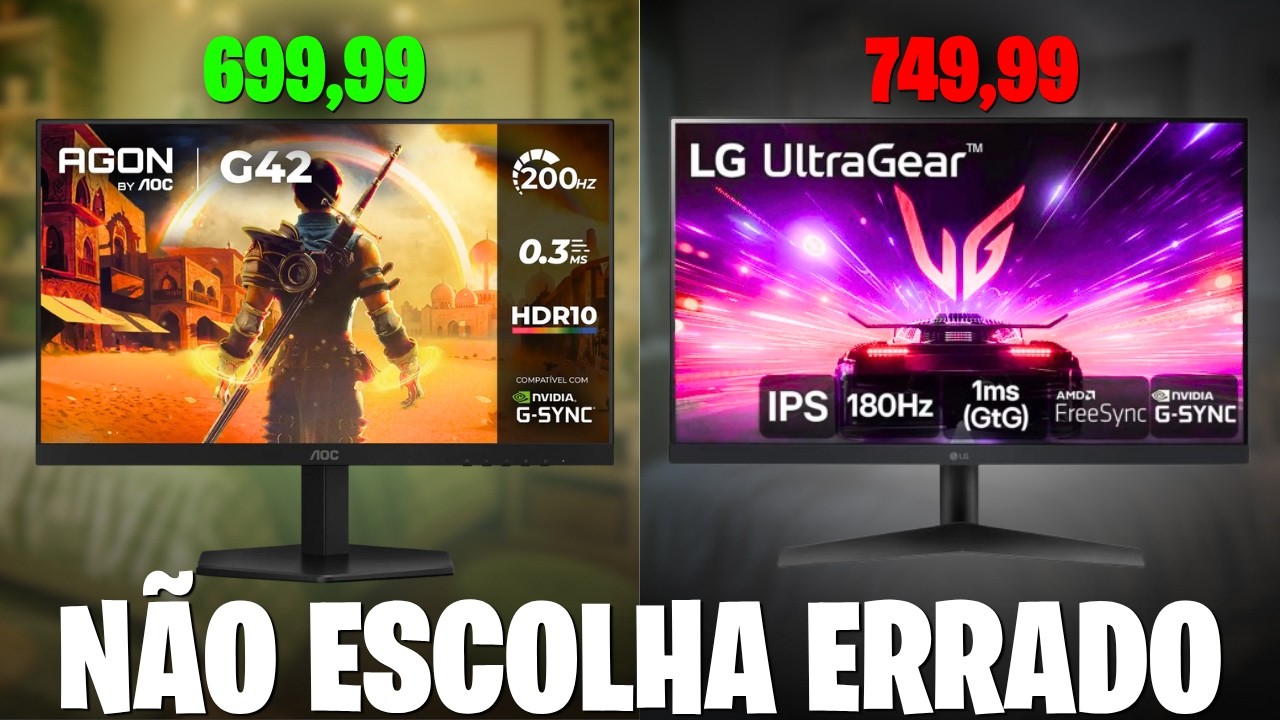 Miniatura da avaliação em vídeo de Monitor Gamer AOC Agon 24G50F 24 Polegadas 144Hz IPS