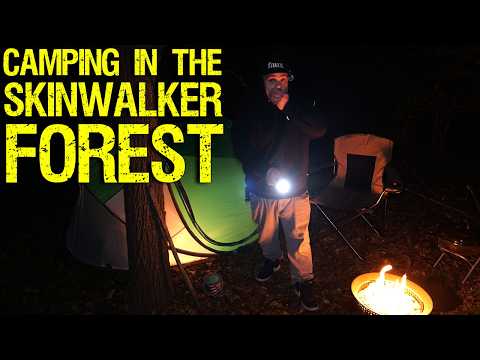 Something CAME TO MY CAMPSITE - Terrifying night in the SKINWALKER FOREST!