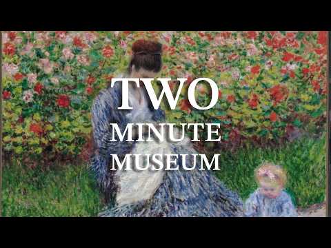 Camille Monet and a Child in the Artist’s Garden in Argenteuil by Claude Monet (1875) in Two Minutes