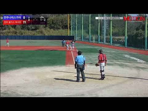 전주 핑거스 야구단 vs 전주나이스가이 경기 영상 | 10/4 (필연야구장)