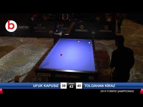 UFUK KAPUSIZ & TOLGAHAN KİRAZ Bilardo Maçı - 2019 TÜRKİYE ŞAMPİYONASI 2.ETAP-ELEME