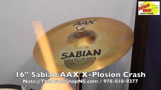 Video thumbnail for Sabian AAX X-Plosion Crash 16'' - The Drum Shop North Shore by Nate Morrison Drums