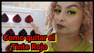 Cómo Quitar  el Tinte Rojo / Lilyymakeuup
