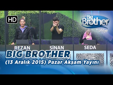 Big Brother Türkiye | 20. Bölüm | 13 Aralık 2015 | Pazar | Akşam Yayını