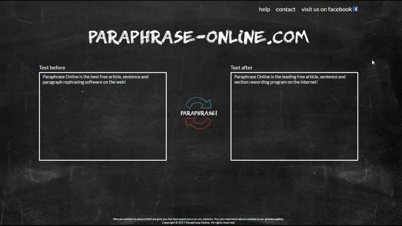 Paraphrase Online - Free Online Text Rewriting Tool