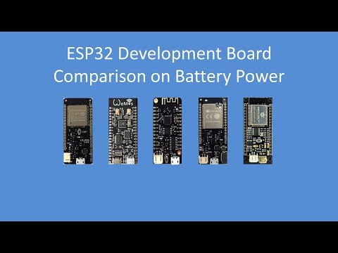 Tech Note 095 - Testing 5 popular ESP32 Development Boards on Battery Power