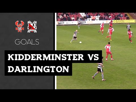 Goals: Kidderminster Harriers v Darlington