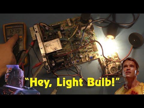 Arcade Monitor Repair 101 - K7000 Light Bulb And B+ Test - How To