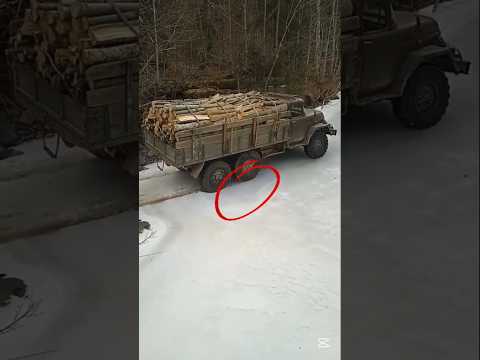 Zil-131 Difficult Moments on the Ice Road🎦