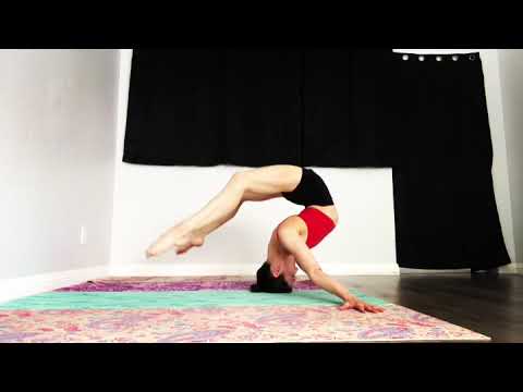 Contortion headstand