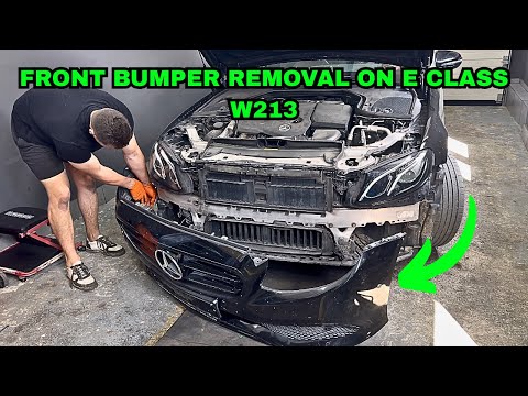 Mercedes Benz E CLASS W213 Front Bumper Removal!