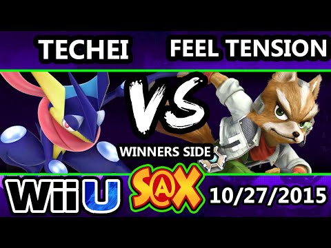 S@X 121 - Techei (Greninja) Vs. Feel Tension (Fox) SSB4 Tournament - Smash Wii U - Smash 4