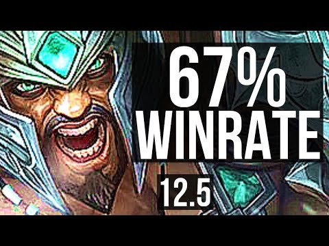 TRYNDA vs GRAVES (TOP) | 16/0/1, 14 solo kills, Legendary, 67% winrate | KR Grandmaster | 12.5