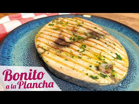 BONITO A LA PLANCHA CON AJO Y PEREJIL 🐟 MUY JUGOSO
