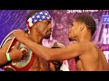 SHAKUR STEVENSON TAUNTS JAMEL HERRING AS BOTH SEPARATED AT WEIGH IN AFTER INTENSE FACE TO FACE