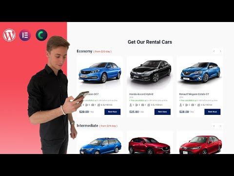 How To Create A Car Rental Website in WordPress with Elementor & Crocoblock