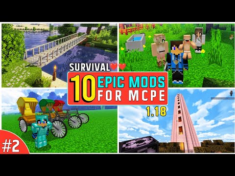 UG Adventure - Top 10 epic mods for minecraft pocket edition || Best Minecraft mods 1.18 || UG Adventure ||
