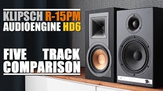Video thumbnail for Audioengine HD6 vs Klipsch R-15PM  ||  5 Track Comparison by DSAUDIO.review