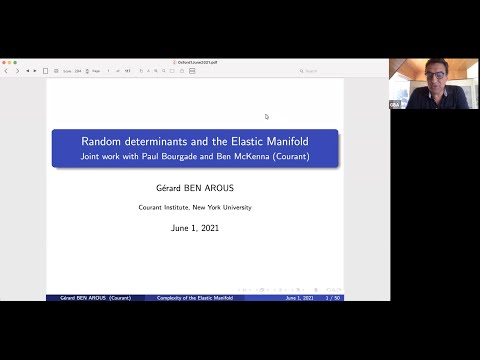 Gérard Ben Arous (Courant), Random determinants and the elastic manifold, 1st June 2021