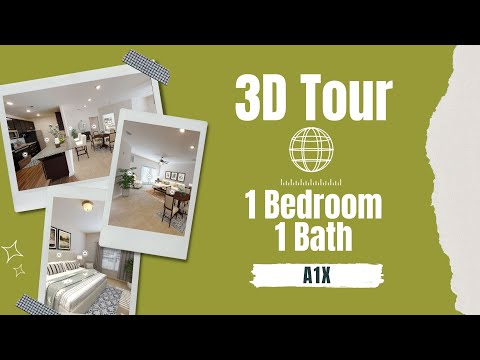 A3X | 1 Bed 1 Bath | 875 sf | $1630 - 1873 | 6 to 15 month lease terms property video