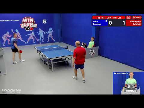 03:00 Саенко Олег  (2:3) Бойчук Владимир  стол 5  ЮГ-6  02.06.22