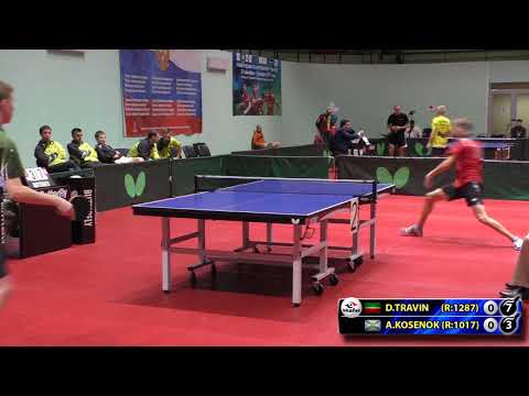 1.ТРАВИН - КОСЕНОК #RUSSIAN #Championships #tabletennis #настольныйтеннис