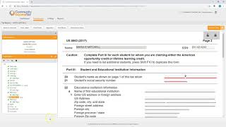 How to enter data from form 1098T