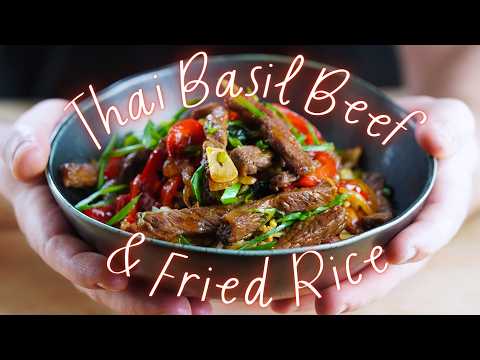 Thai Basil Beef with Fried Rice - Quick and Easy Meal Prep Recipe