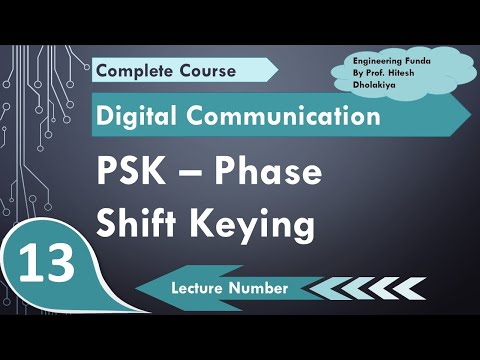 Phase Shift Keying PSK definition waveform Bandwidth Multi level PSK Modulation Demod