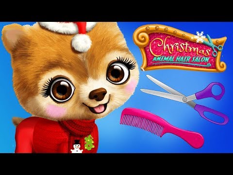 Fun Pet Animal Care Games - Christmas Animal Hair Salon Santa Makeover Dress Up Kids App