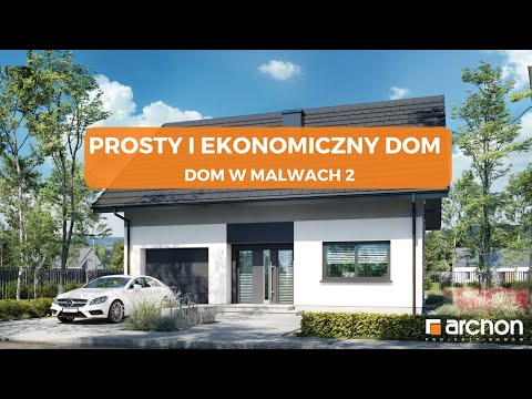 Dom w malwach 2 – Projekt prostego, ekonomicznego domu I  ARCHON+ Projekty Domów