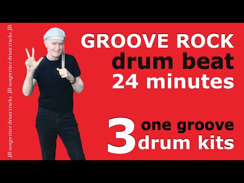 Rock Beat 70 BPM - 8 Minute Drum Backing Track for Bass Practice  - #16