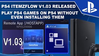 PS4 itemzflow v1.03 | Play, Dump and install PS4 Games Via NFS Share (Tested on 9.00)