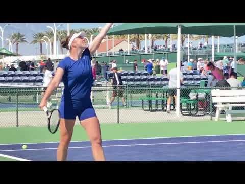 Linda Noskova 102 Sexy Czech Women's Tennis Practice Indian Wells 2024 #indianwells