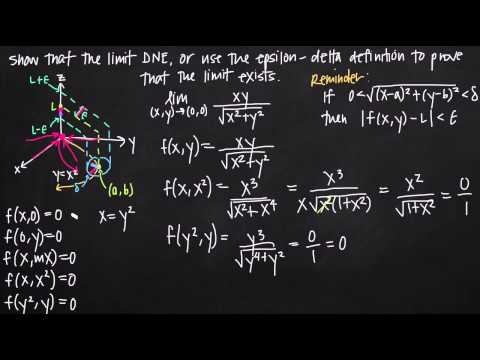 precise definition of the limit for multivariable functions (KristaKingMath)