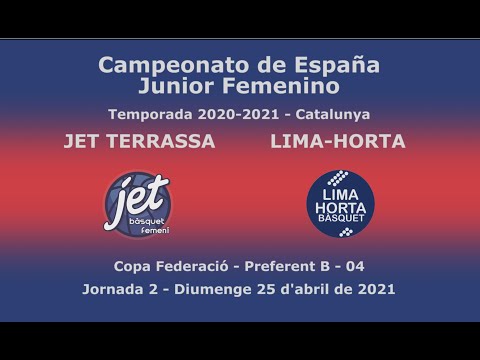 Campeonato de España Junior Femenino. JET - Lima-Horta. Temporada 2020-21 Preferent B. 25 abril 2021