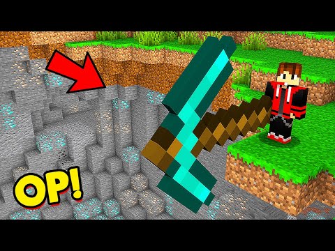 Minecraft, But I Can Craft GIANT Pickaxes...