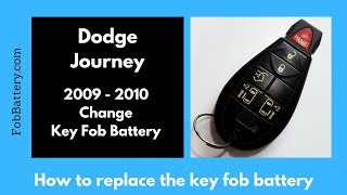 Dodge Journey Key Fob Battery Replacement (2009 - 2010)